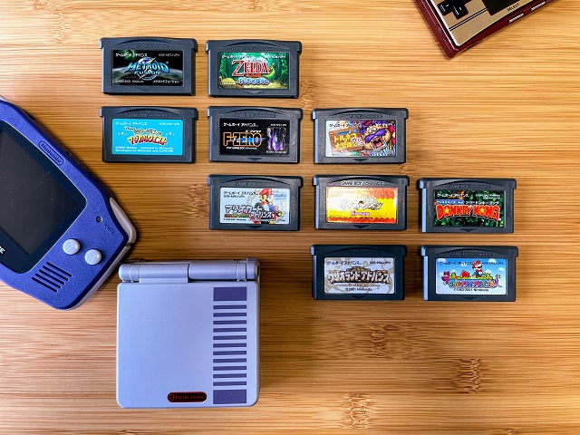 GBA SP パールブルー 名作ゲームソフトセット